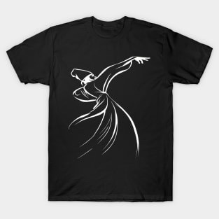 The Dervish Relationship Between Body And Soul Line Art T-Shirt